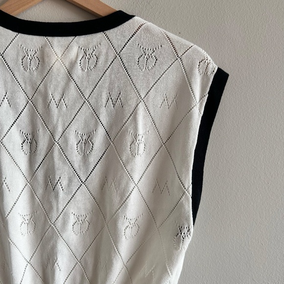 Anthropologie Maeve Violette Icon Logo Vest  Small NWT - Picture 11 of 15